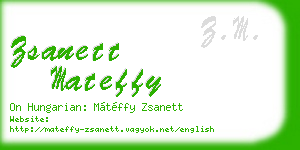 zsanett mateffy business card